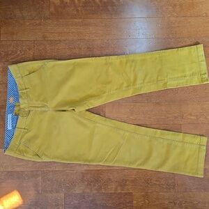Anthropologie pilcro mustard yellow cotton pants . Size 29